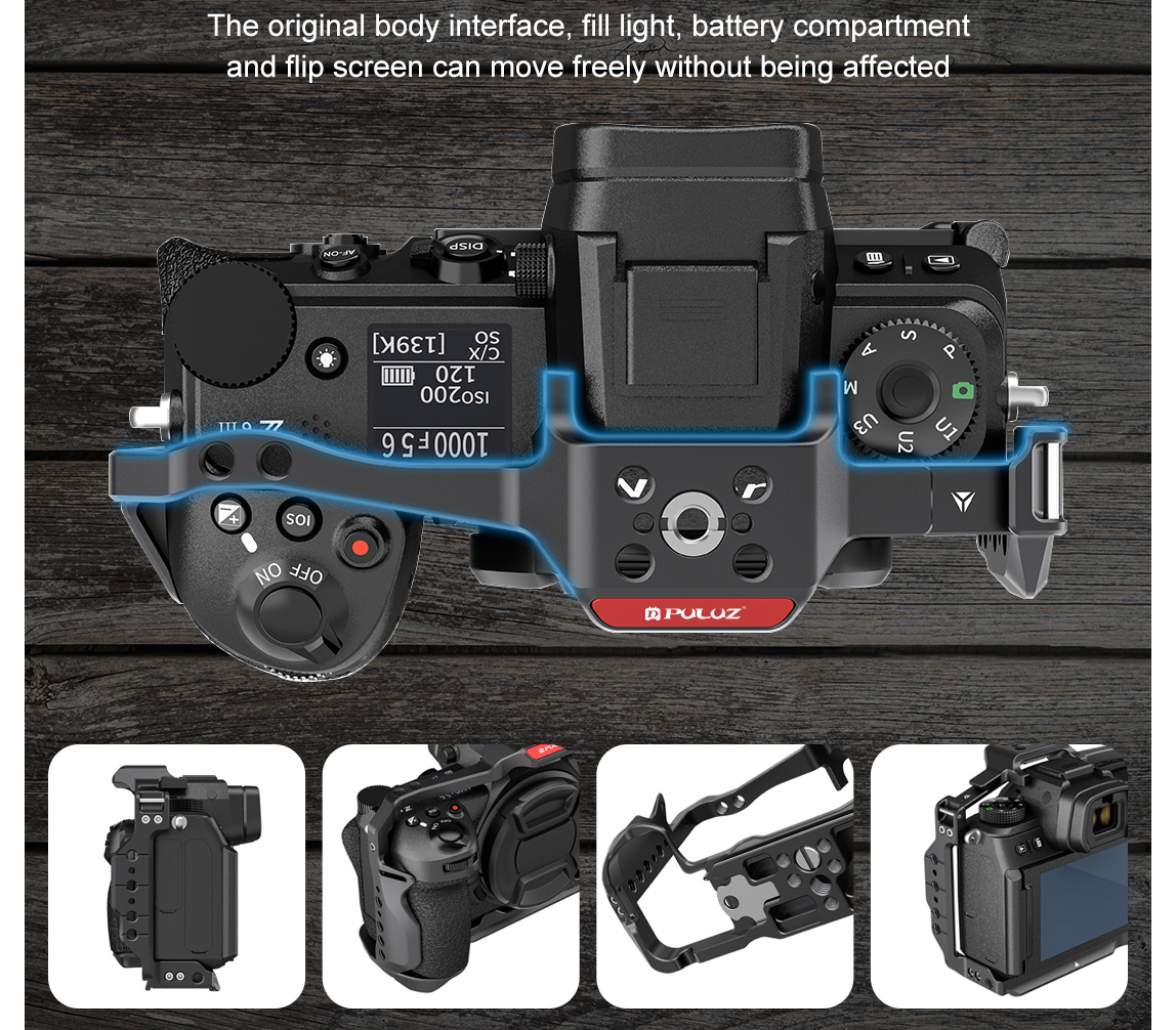 Клетка Puluz PU3129B для Nikon Z6 II и Z6 III, черная