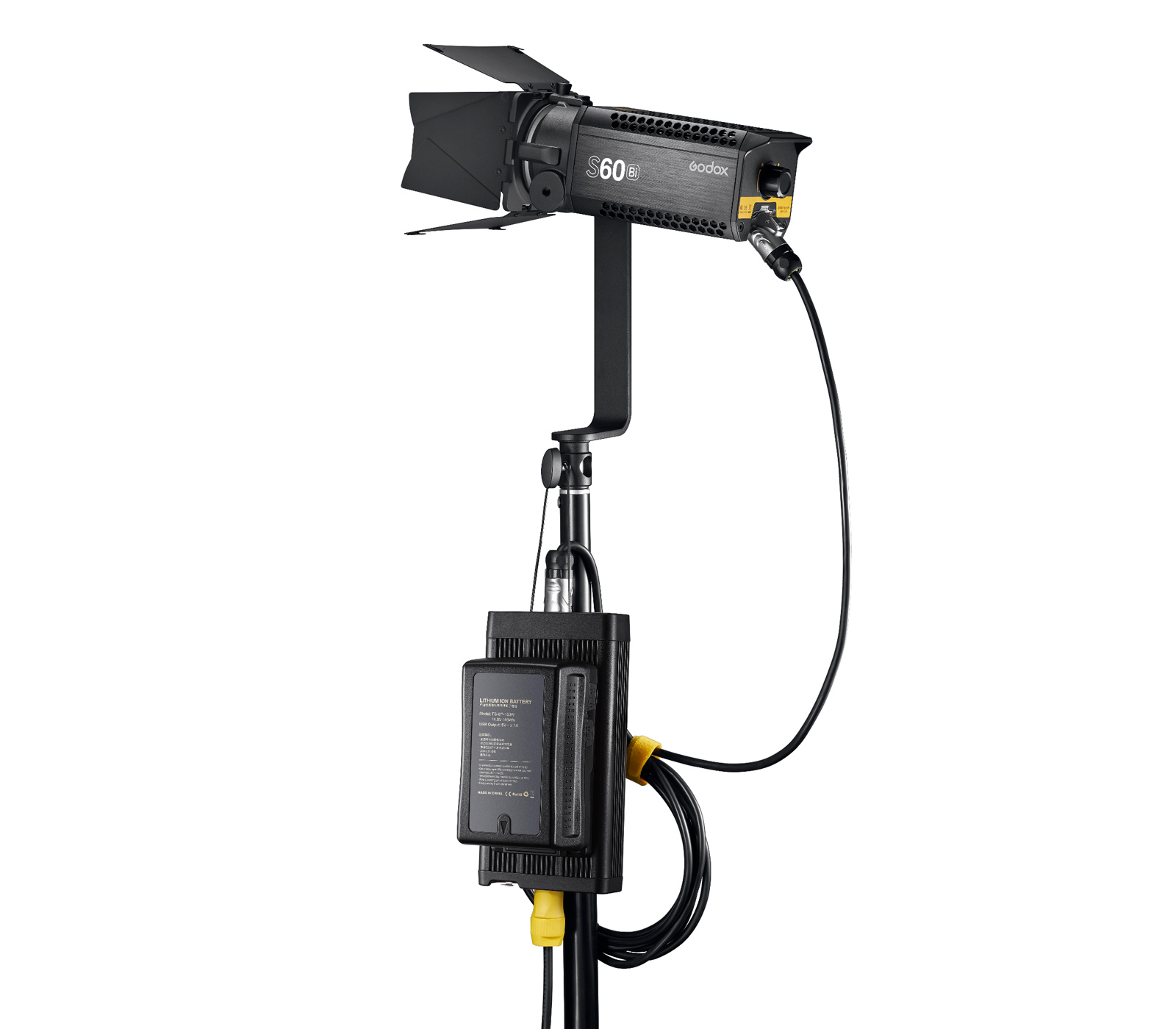 Осветитель Godox S60Bi-K1, светодиодный, фокусируемый, 2800-6500 К, 77 Вт, с аксессуарами