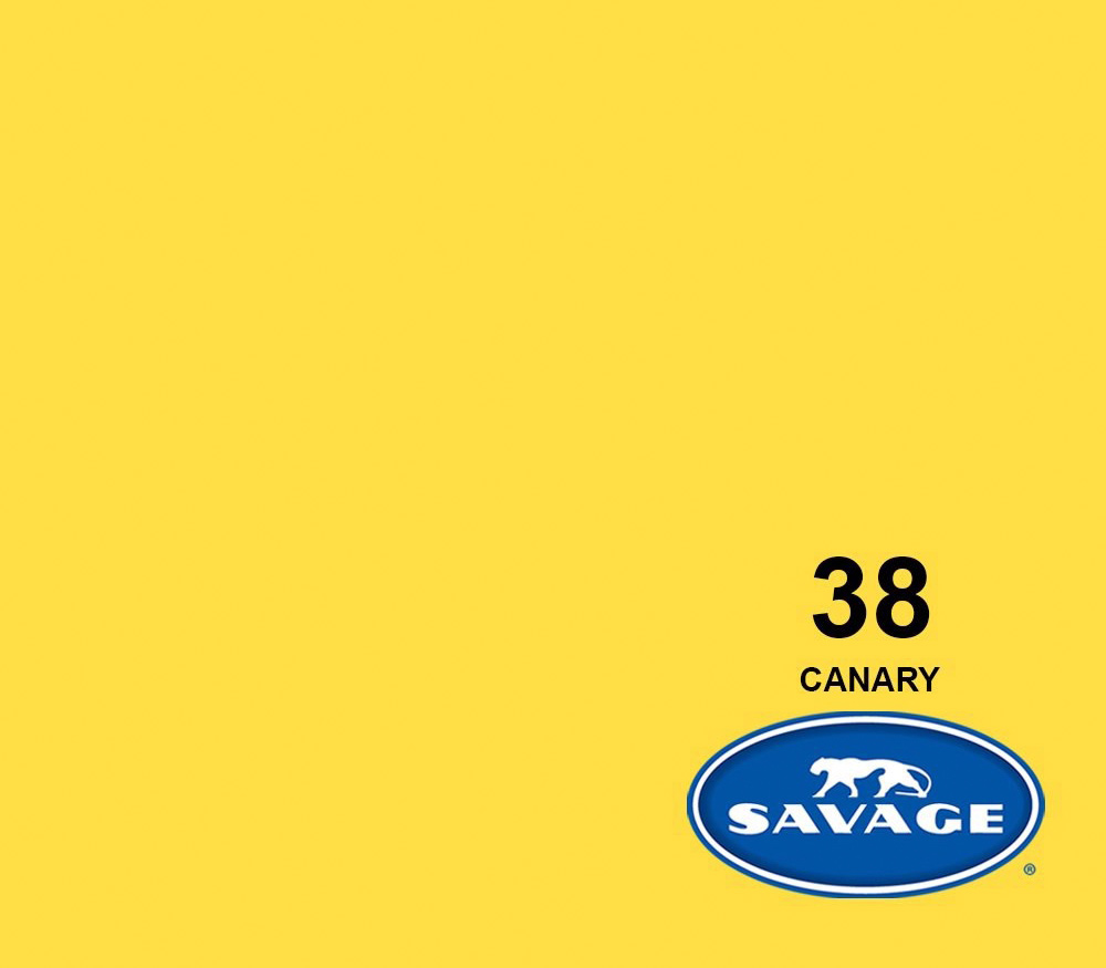 Фон Savage SA 38-12 Canary, бумажный, 2.72x11 м, желтый
