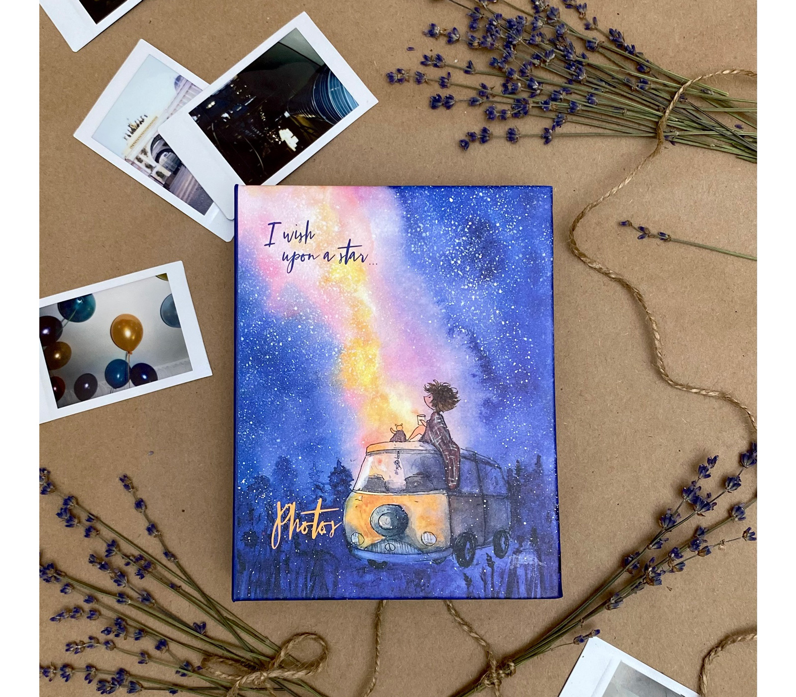 Фотоальбом Полином 10х15 см 100 фото Cosmo Sketch - Огоньки