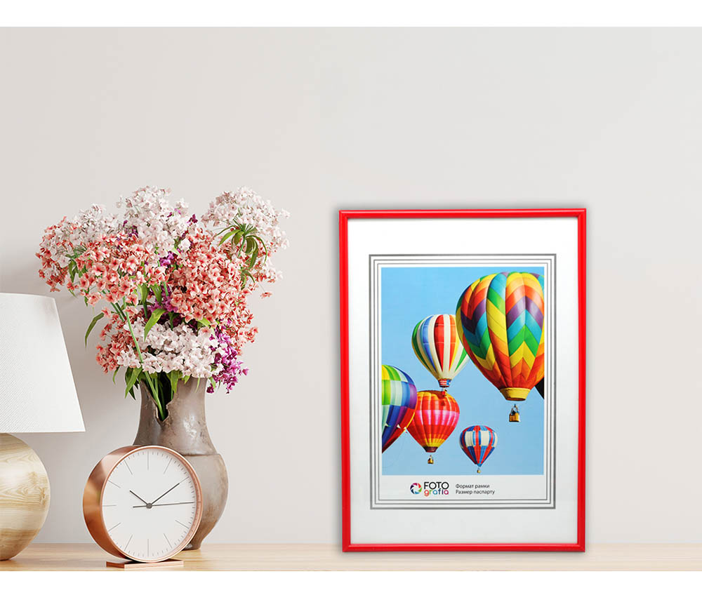 Фоторамка Fotografia А3 29.7x42 см, красная