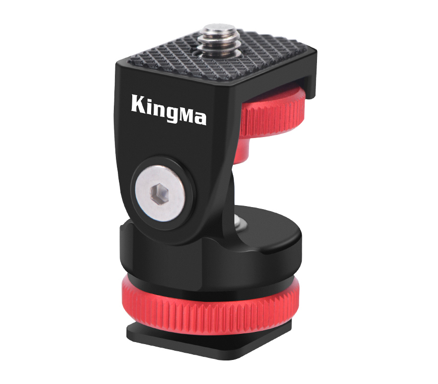 Адаптер Kingma VL007, в башмак, винт 1/4", наклонно-поворотный