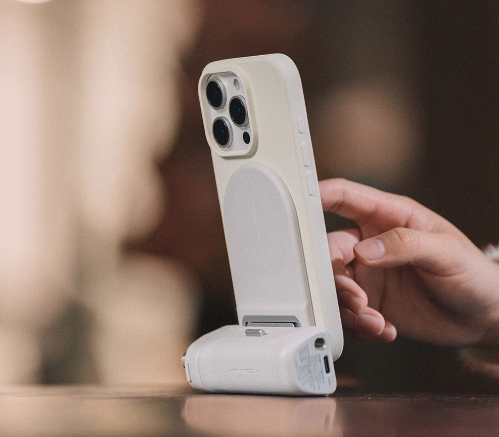 Держатель для телефона PGYTECH MagCam Phone Grip, магнитный, с кнопкой спуска, цвет: Misty Gray (уцененный)