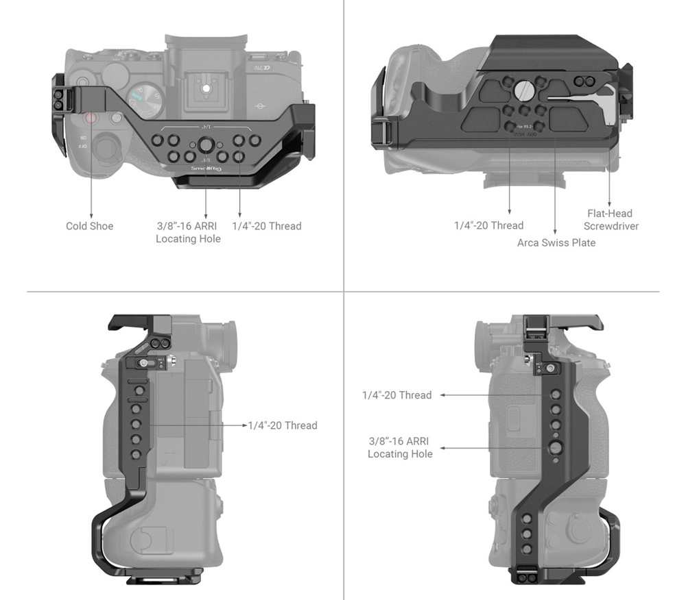 Клетка SmallRig 3594 для Sony A7S III, A7 IV, A7R IV, A7R V, A1 с батарейным блоком
