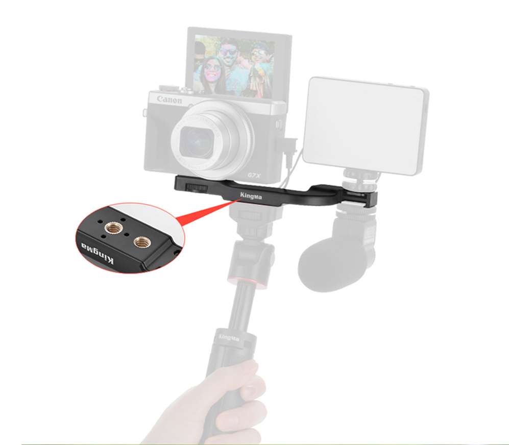 Удлинительная площадка Kingma VL014: 2 башмака + винт 1/4"