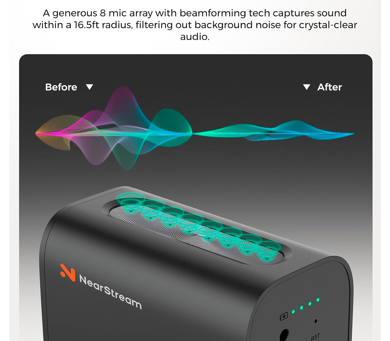 Веб-камера Nearity NearStream VM33, 2K, USB / Wi-Fi, 10х опт. зум