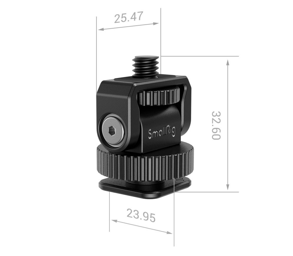 Держатель SmallRig 3577 Mini Cold Shoe to 1/4" Threaded Adapter, до 250 г