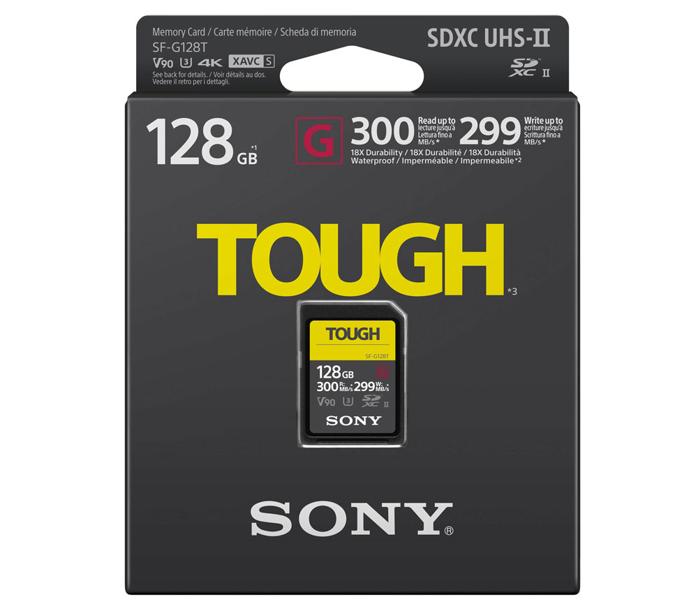 Карта памяти Sony SDXC 128GB Tough UHS-II 299/300Mb/s (U3, V90)