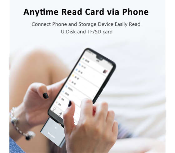 Карт-ридер Kingma BMU008, 3 в 1: SD + microSD + USB-A