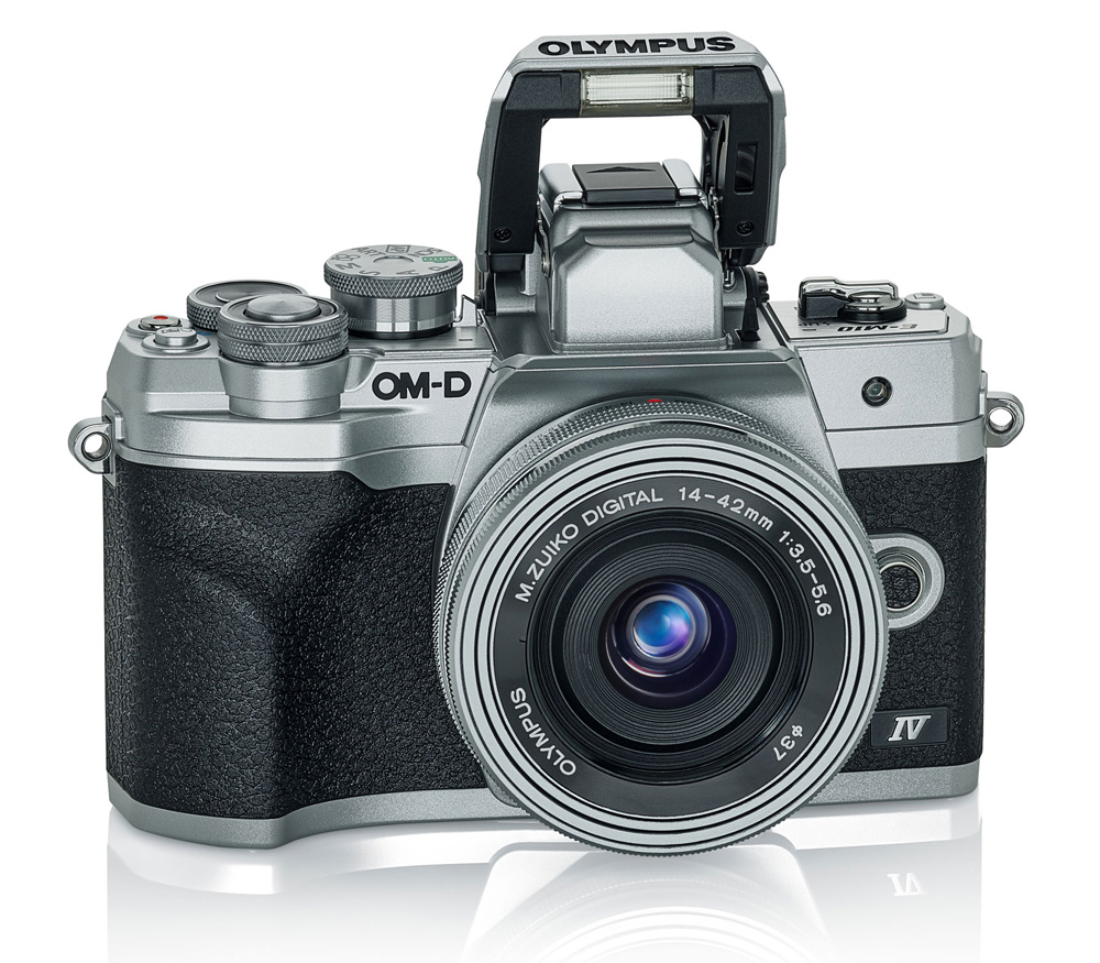 Беззеркальный фотоаппарат Olympus OM-D E-M10 Mark IV kit 14-42 EZ, серебристый