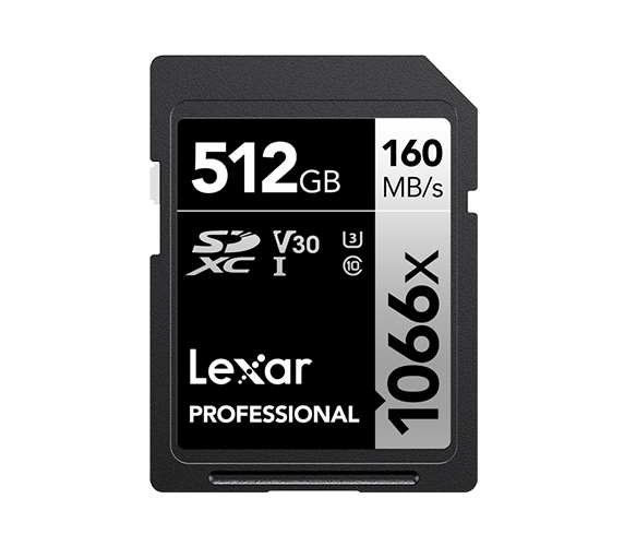 Карта памяти Lexar SDXC 512GB Professional 1066x UHS-I U3 V30 (160/120 MB/s)