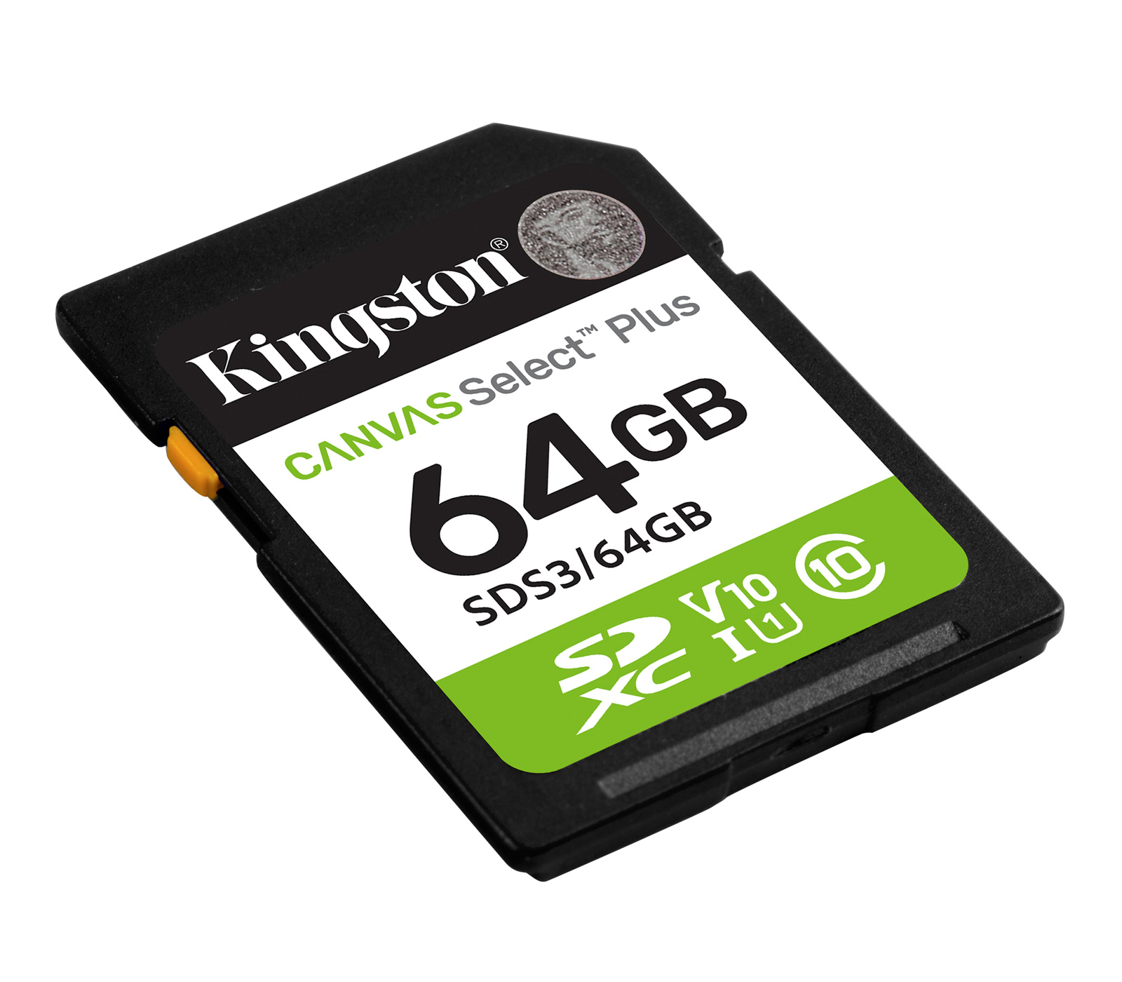 Карта памяти Kingston SDXC 64GB Kingston Select Plus Gen3 UHS-I, U1 / V10