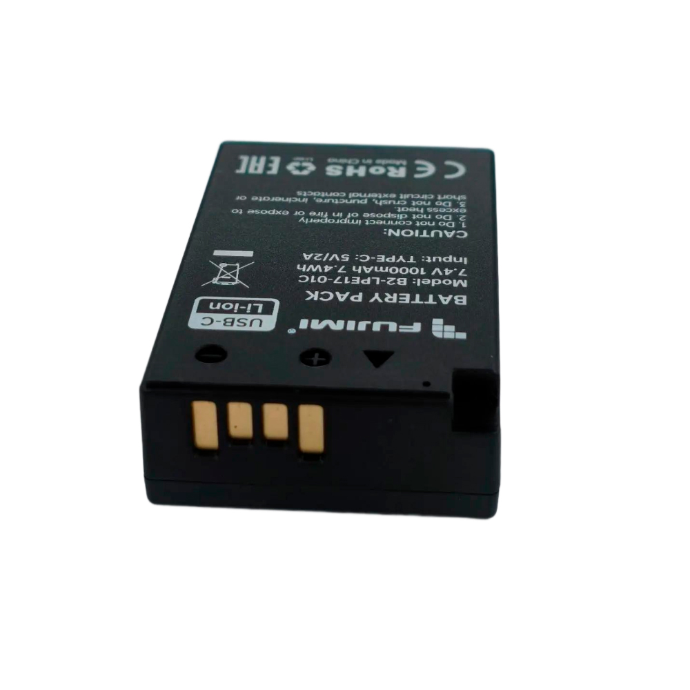 Аккумулятор Fujimi FBTLP-E17, с разъемом USB-C, 1000 мАч