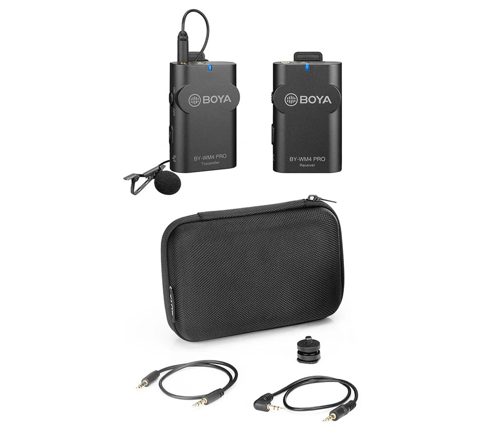 Беспроводная система Boya BY-WM4 Pro-К1, цифровая, 2.4 ГГц, 3.5 мм TRS + TRRS