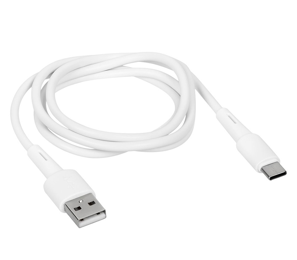 Кабель TFN USB-A / USB-C, ПВХ, 1 м, белый