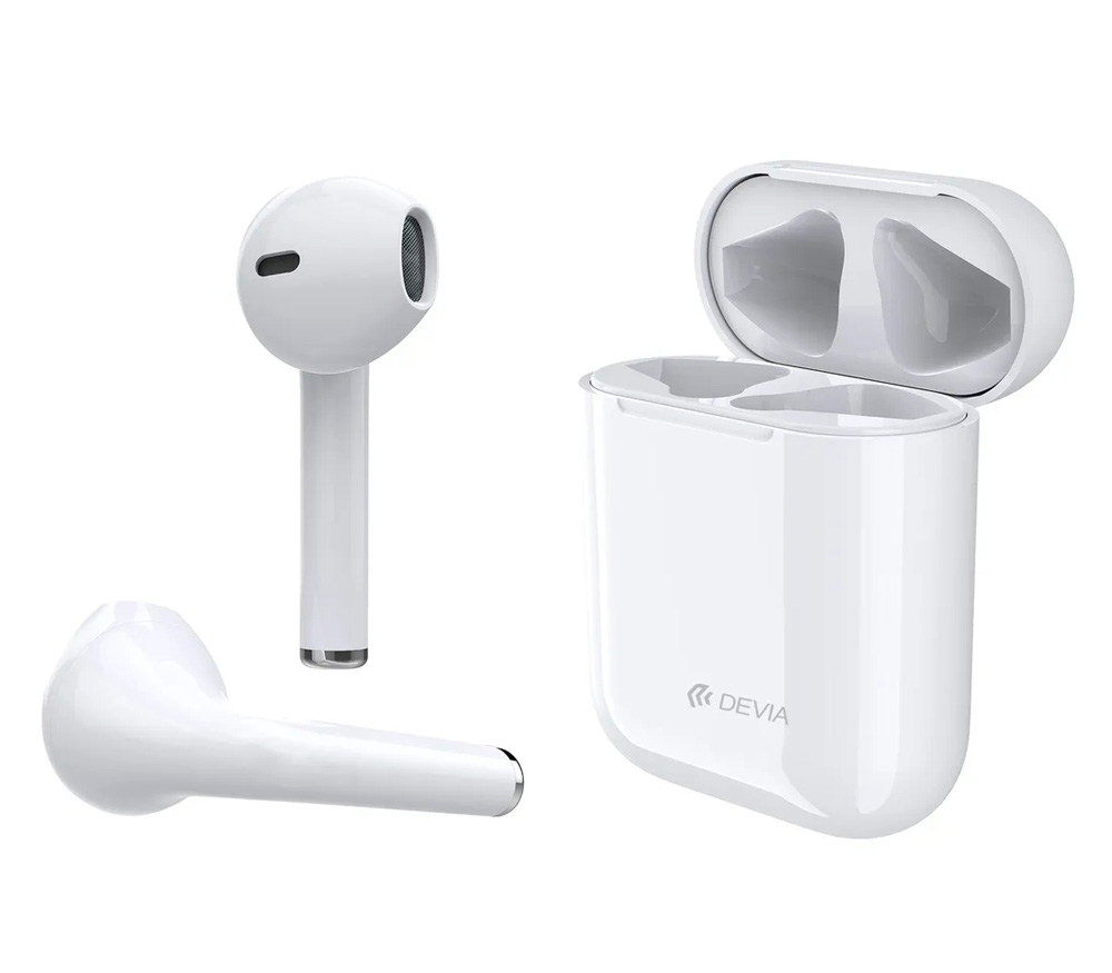 Беспроводные наушники Devia TWS Bluetooth V4, белые