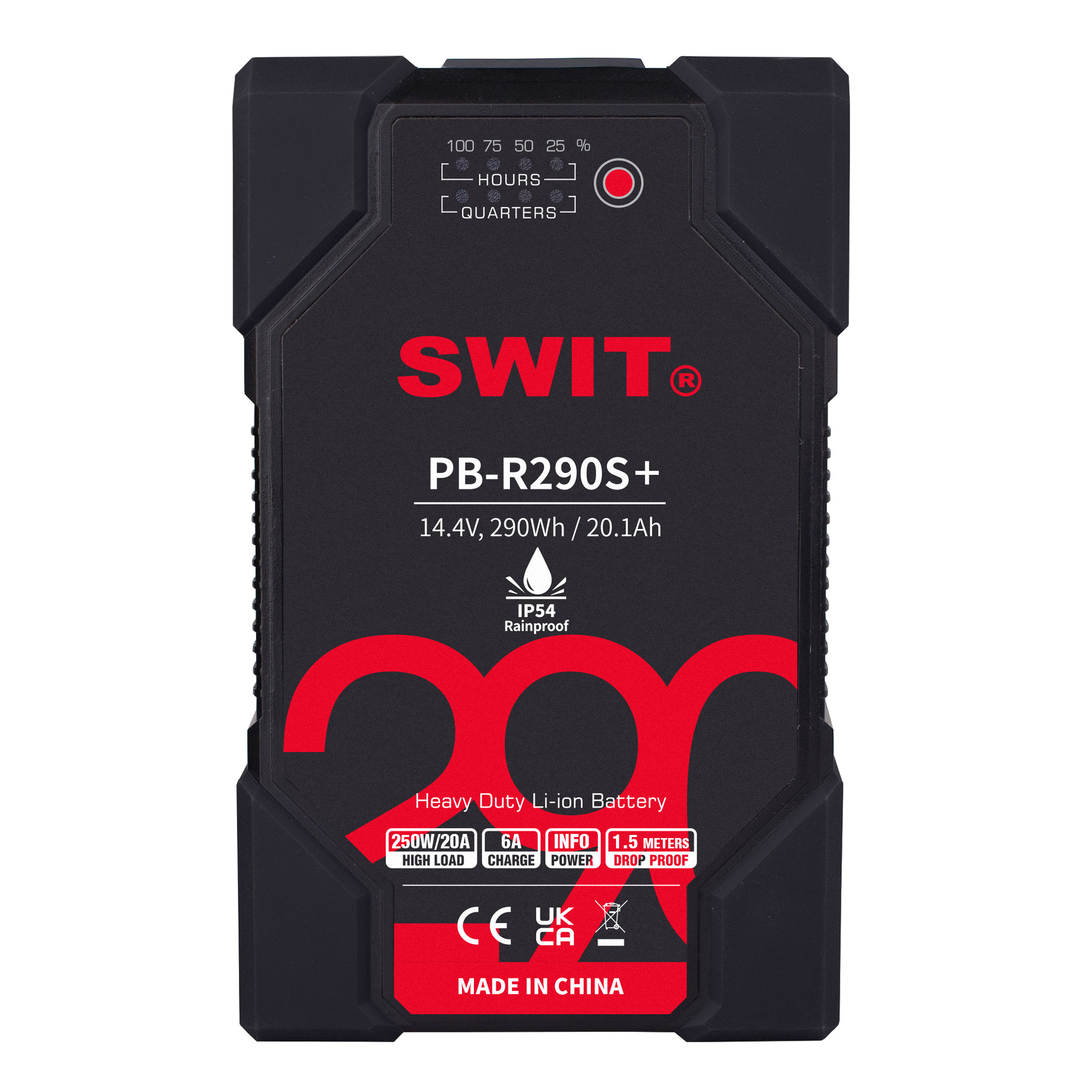 Аккумулятор SWIT PB-R290S+ V-Mount с защитой IP54, 290 Втч, D-Tap