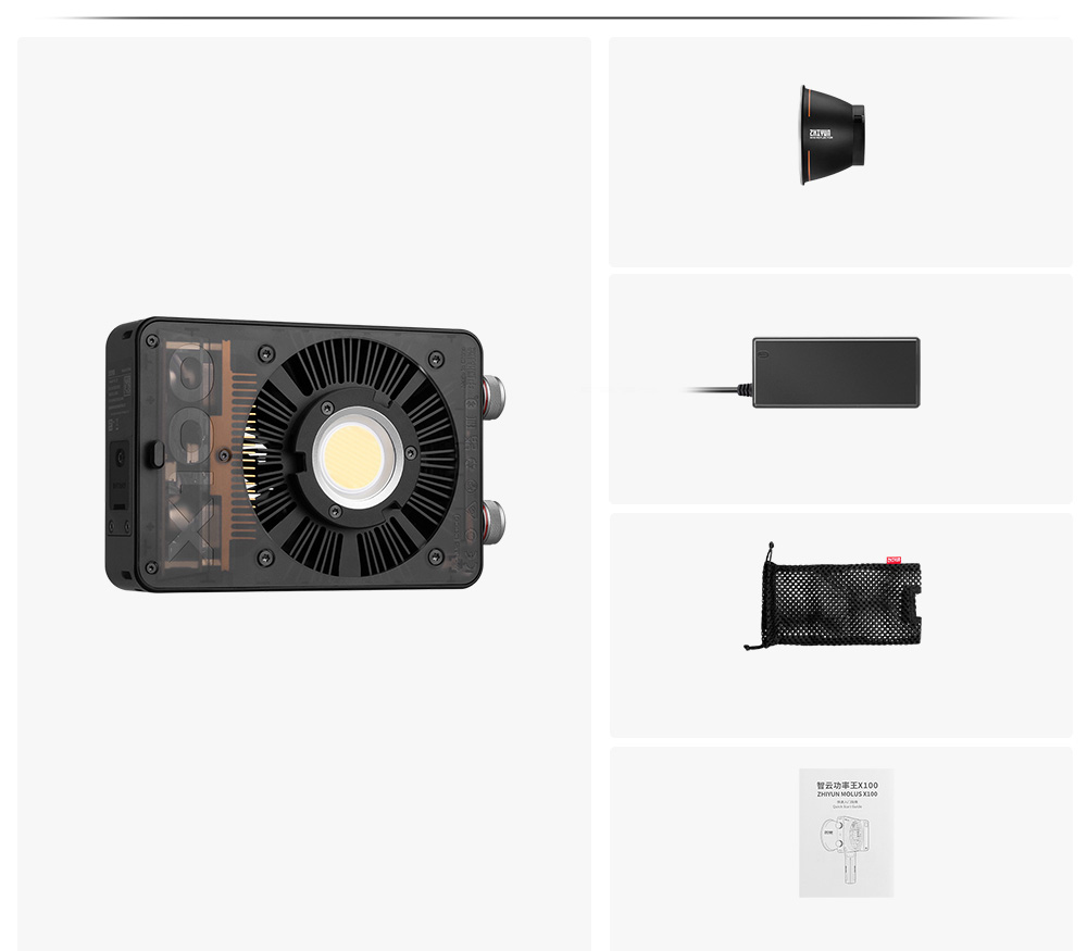 Осветитель Zhiyun Molus X100 Standard Kit, светодиодный, 100 Вт, 2700-6500К