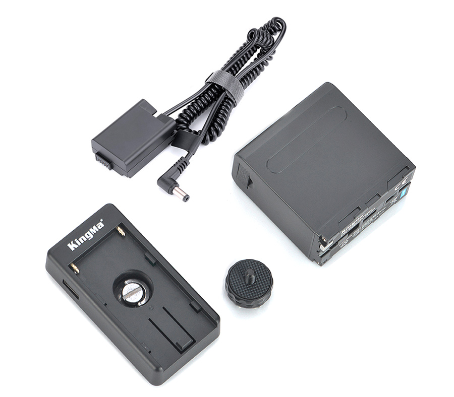 Адаптер питания Kingma DR-ENEL25 + батарейная площадка и NP-F980D, вместо Nikon EN-EL25