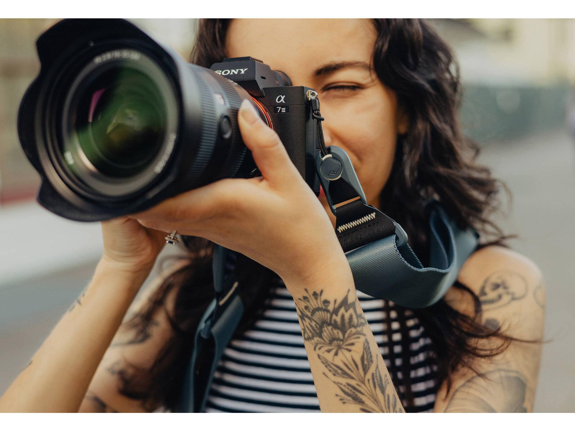 Ремень Peak Design Camera Strap Slide Ocean, синий