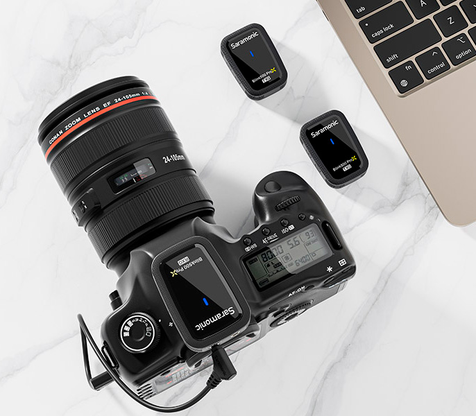 Беспроводная система Saramonic Blink500 ProX Q20, TX+TX+RX, 2.4 ГГц, 3.5 мм TRS / TRRS