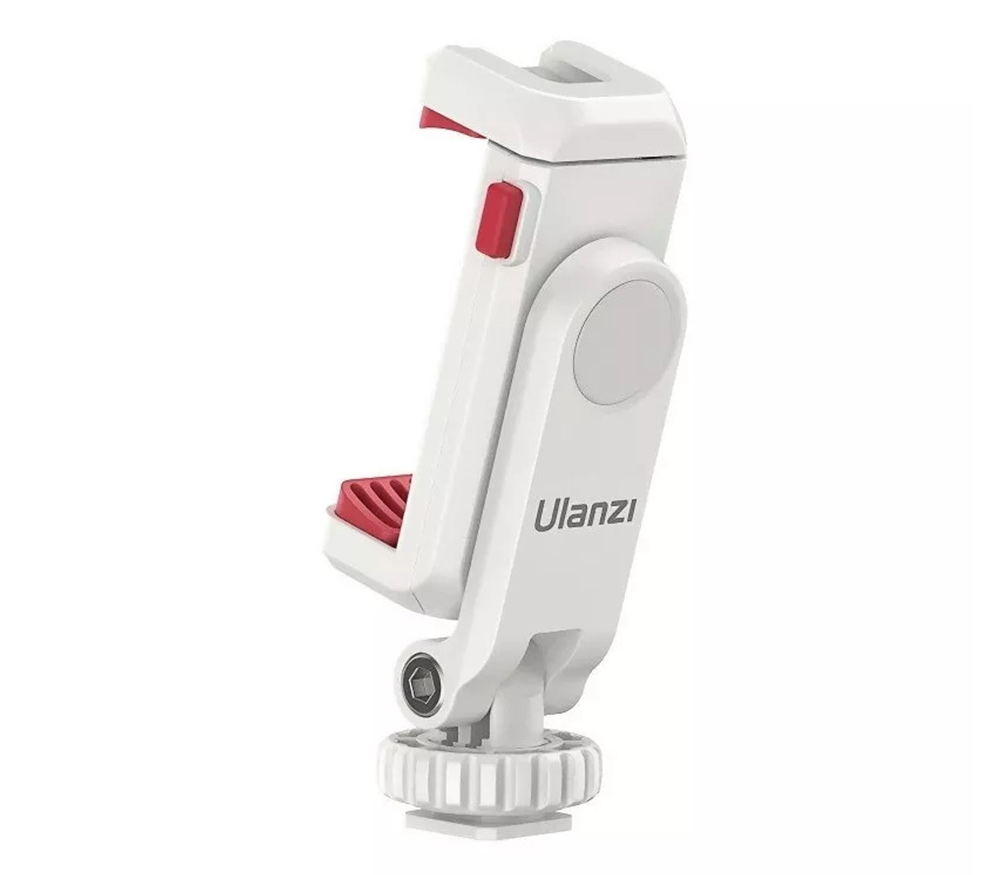 Держатель для смартфона Ulanzi ST-06S, поворотный, с 2 башмаками, белый