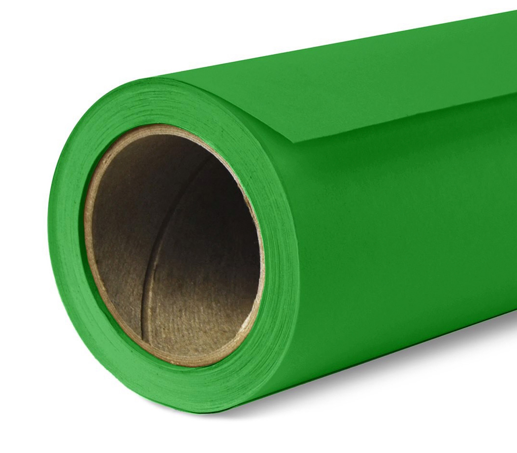 Фон Savage SA 46-12 Tech Green, бумажный, 2.7х11 м, зеленый хромакей