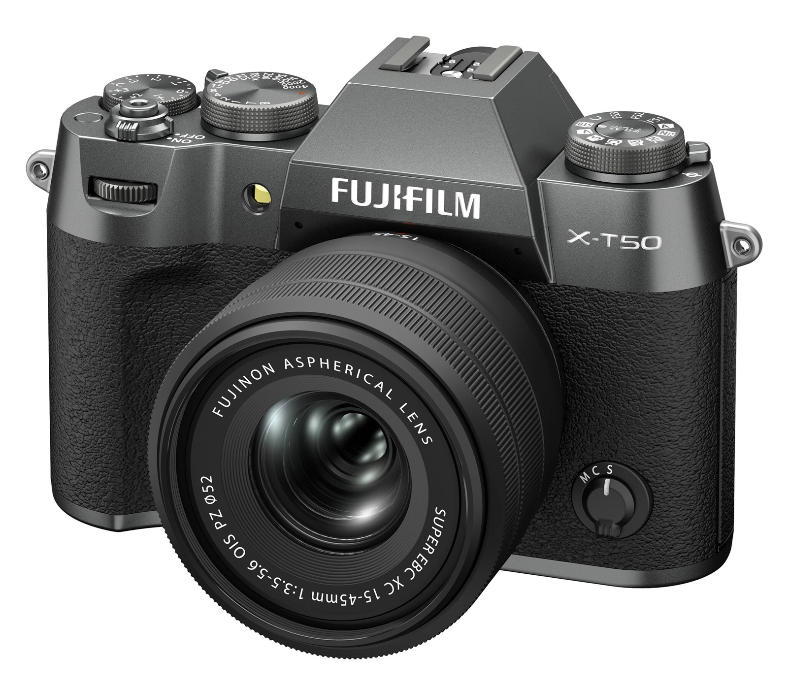 Беззеркальный фотоаппарат Fujifilm X-T50 Kit XC 15-45mm, угольно-серебристый (уцененный)
