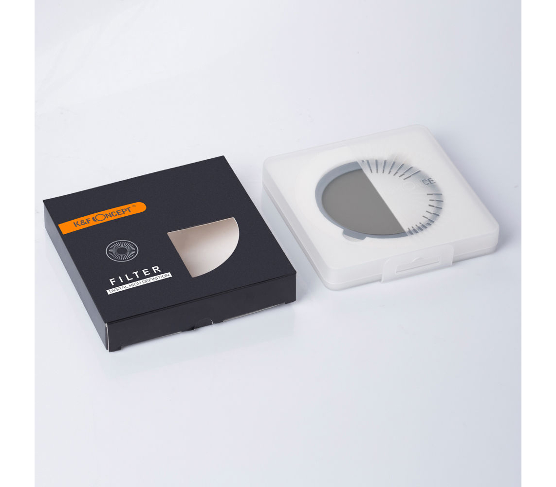 Светофильтр K&F Concept KV32 Slim Variable Fader NDX, ND2-ND400, 49 мм