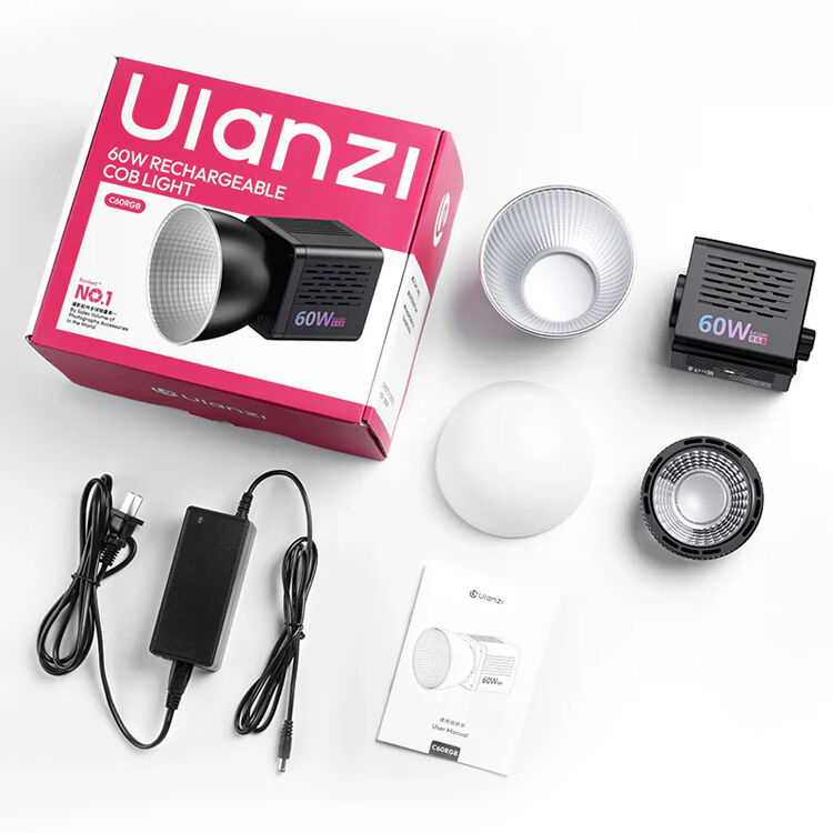 Осветитель Ulanzi C60RGB Video Light, светодиодный, 60 Вт, RGB, Mini Bowens