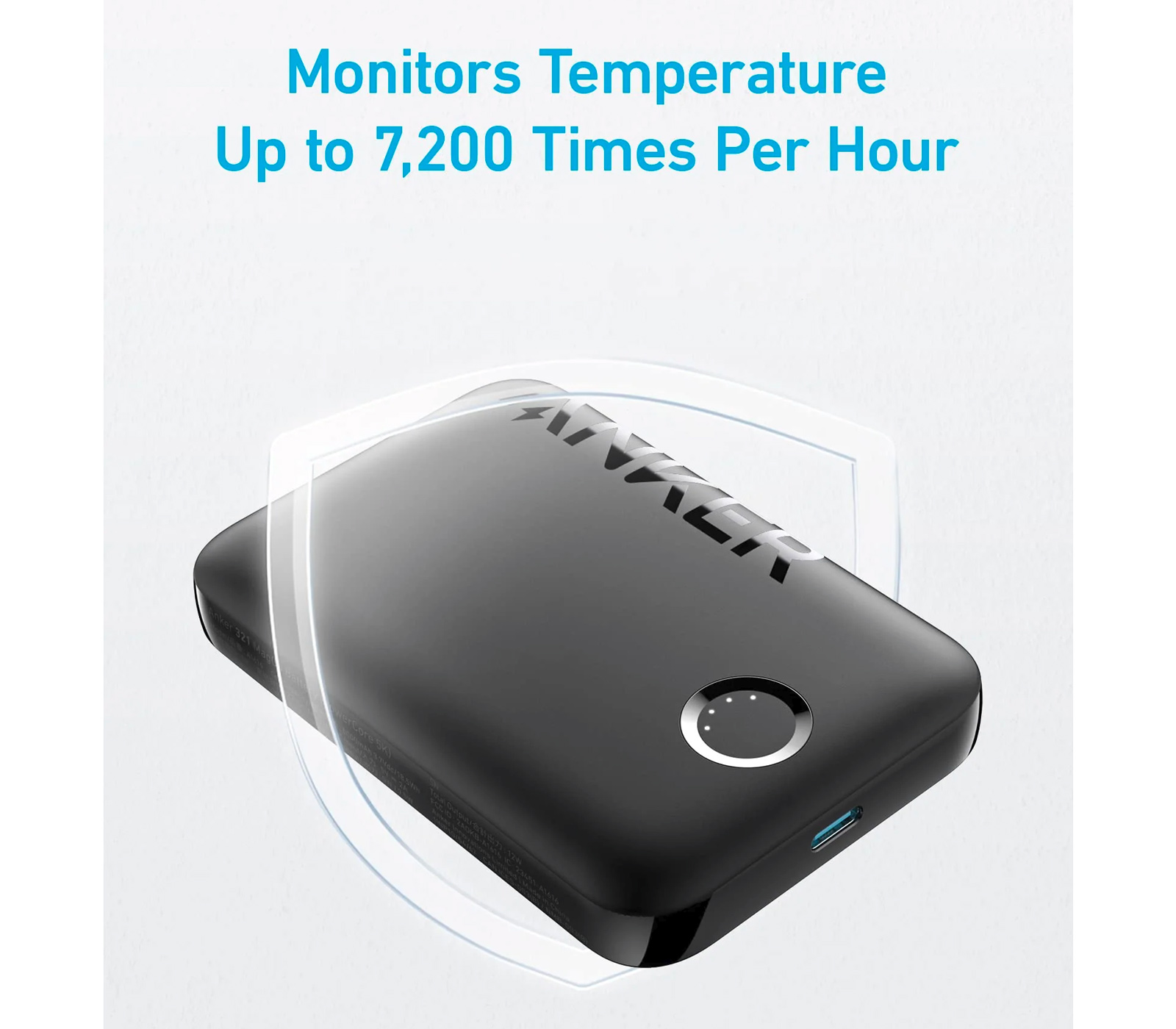 Внешний аккумулятор Anker 321 MagGo 5K, 5000 мАч, MagSafe, черный (уцененный)