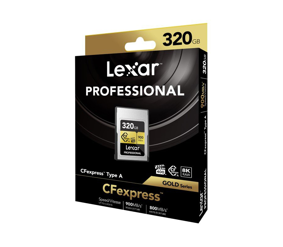 Карта памяти Lexar CFexpress Type A 320GB Professional GOLD Series (R900/W800)