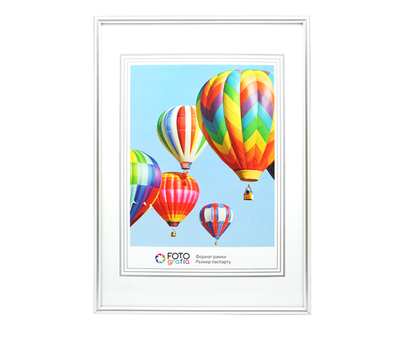 Фоторамка Fotografia А4 (21x29.7 см), серебристая