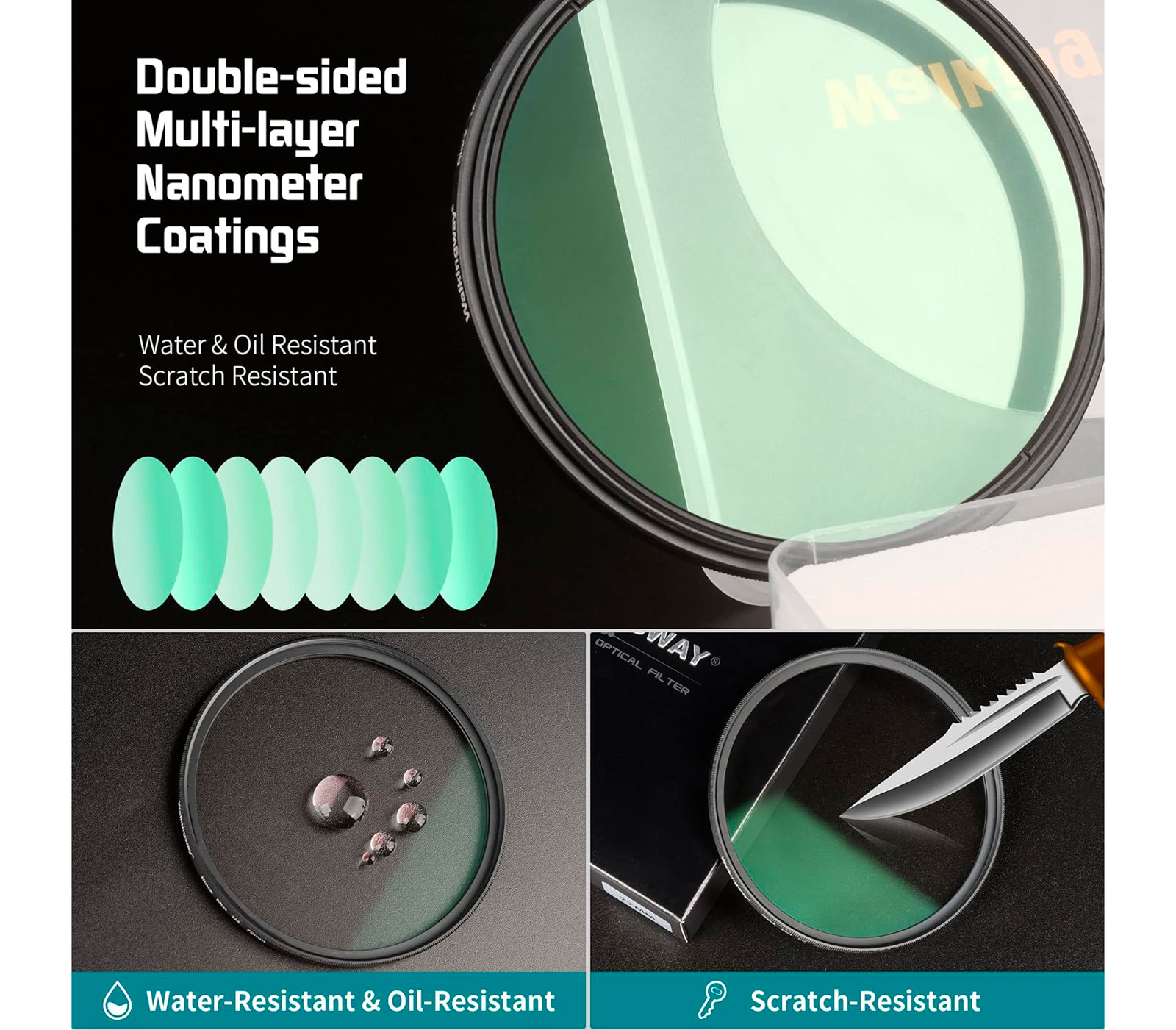 Светофильтр Walking Way Black Mist 1/4 77mm