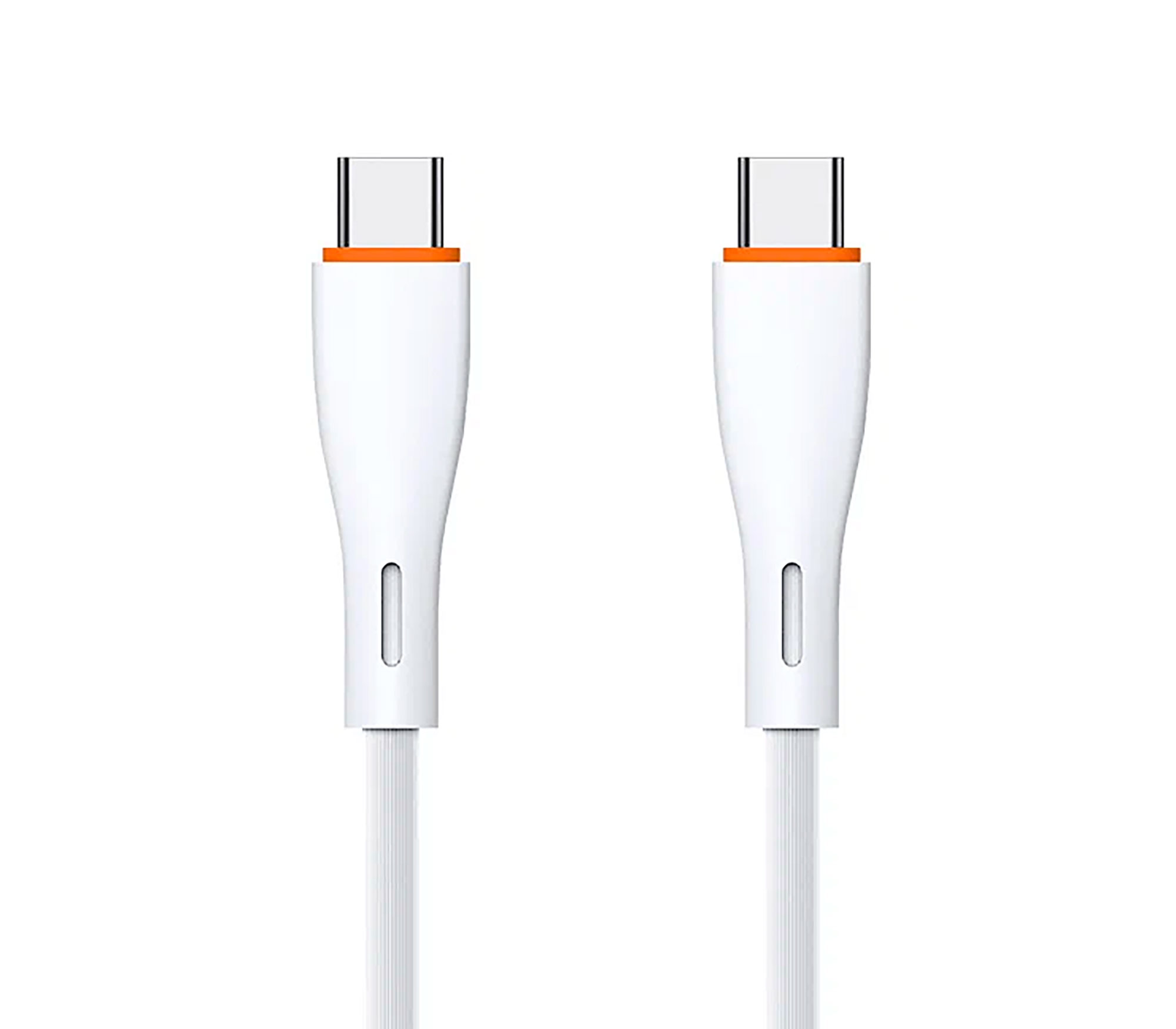 Кабель EOFE CC22, USB-C / USB-C, 3А, ПВХ, 2 метра, белый