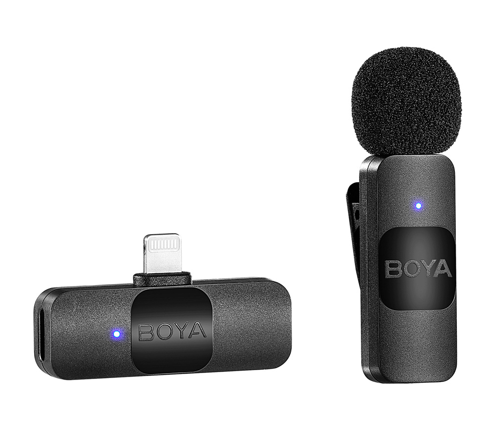 Беспроводная система Boya BY-V1, 2.4 ГГц, TX+RX, Lightning (уцененный)