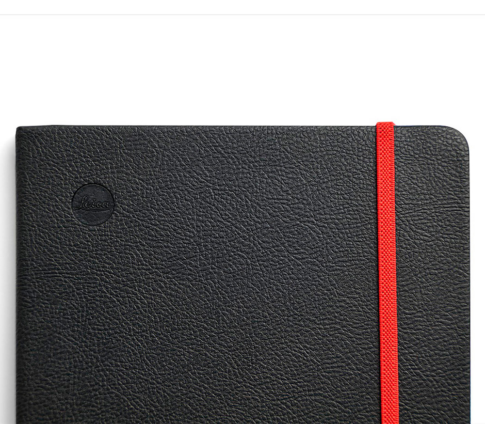 Блокнот Leica Notebook Hardcover, А5, черный с красным