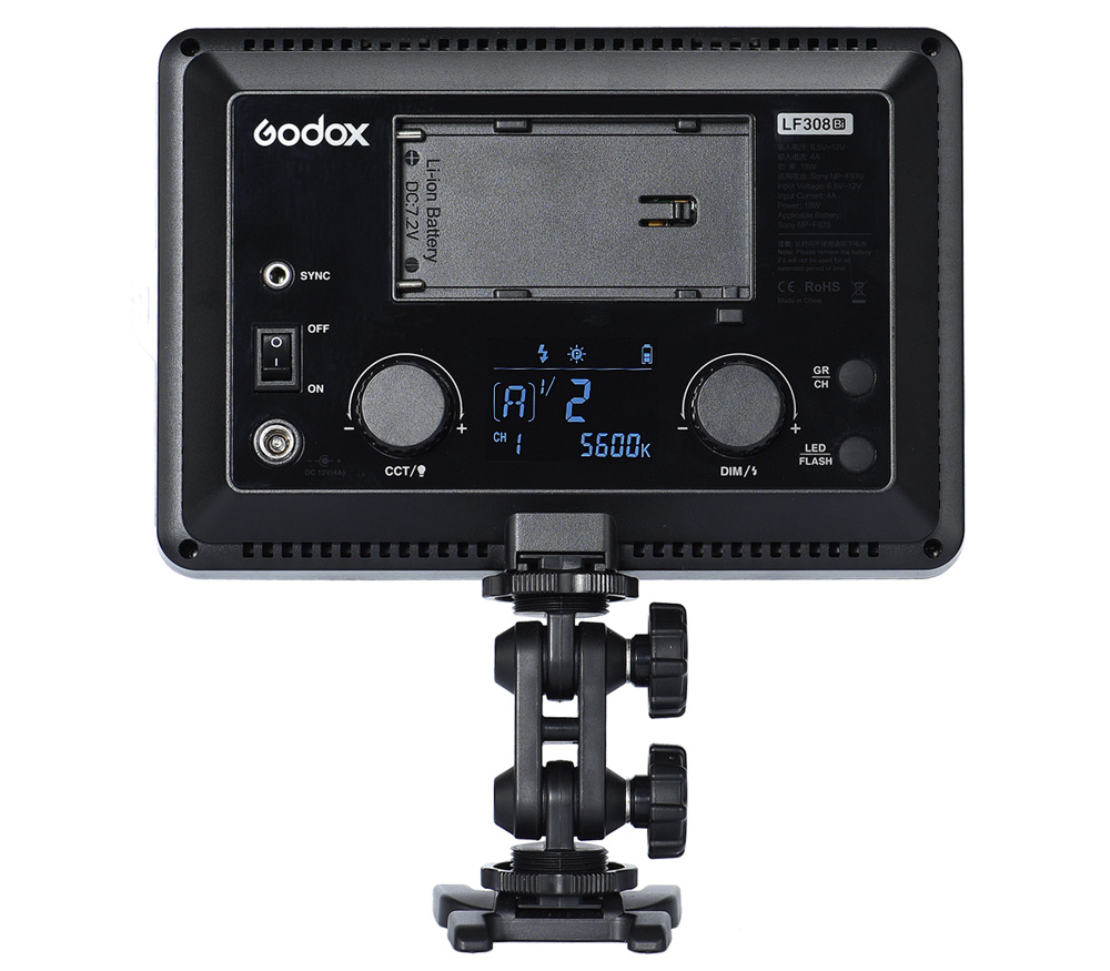 Осветитель Godox LF308BI, светодиодный, 3300-5600К, 18 Вт, функция вспышки