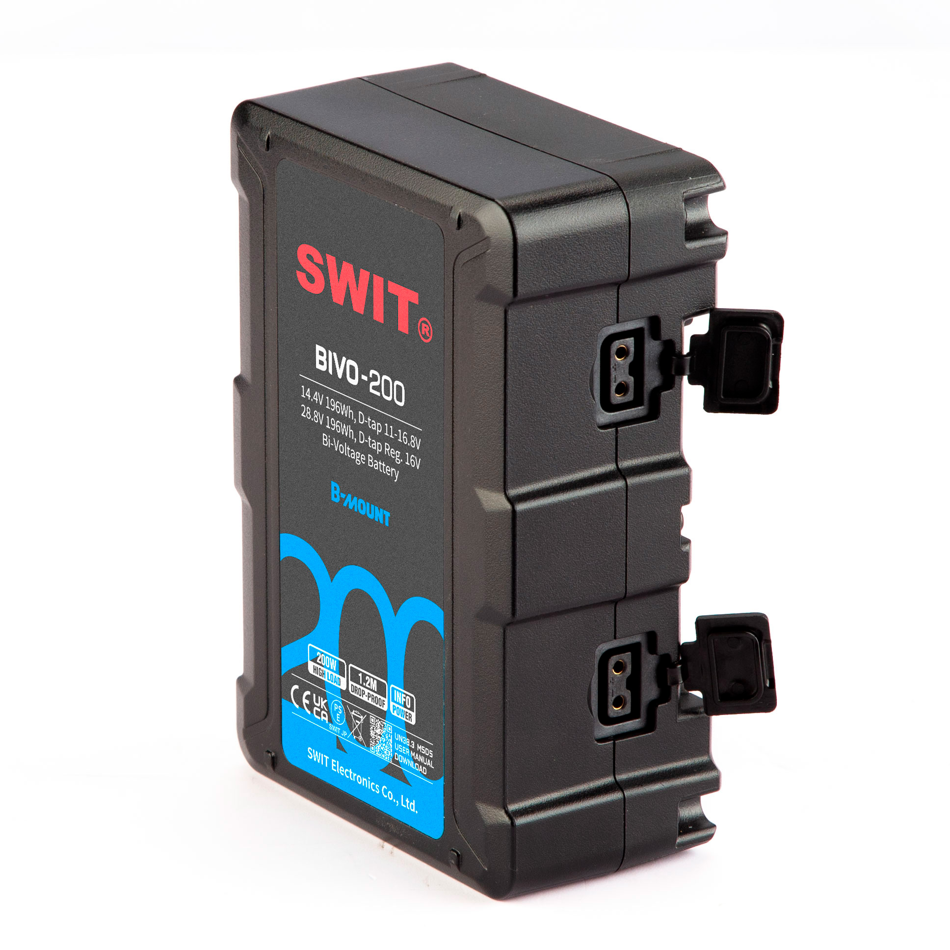 Аккумулятор SWIT BIVO-200, B-Mount 14.4В / 28.8В, 196 Втч, 2х D-Tap