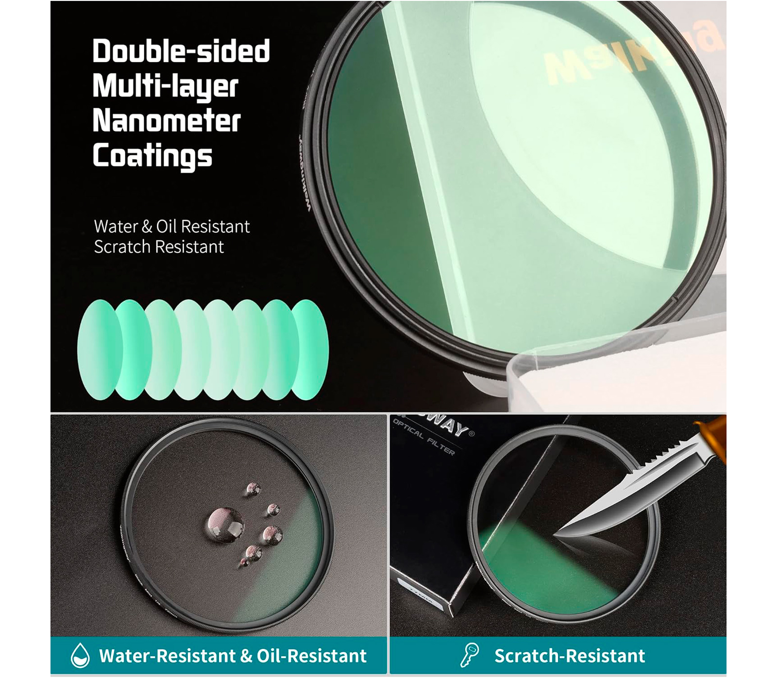 Светофильтр Walking Way Black Mist 1/2 49mm