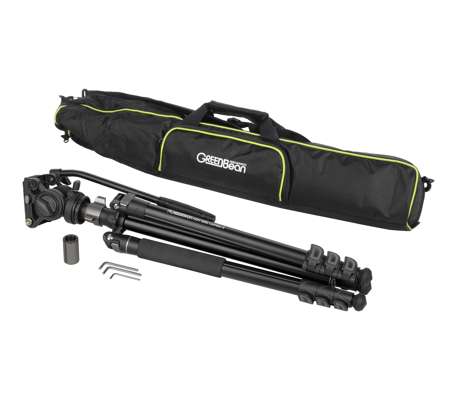 Штатив GreenBean HDV Elite Combo 2 с видеоголовкой, алюминий