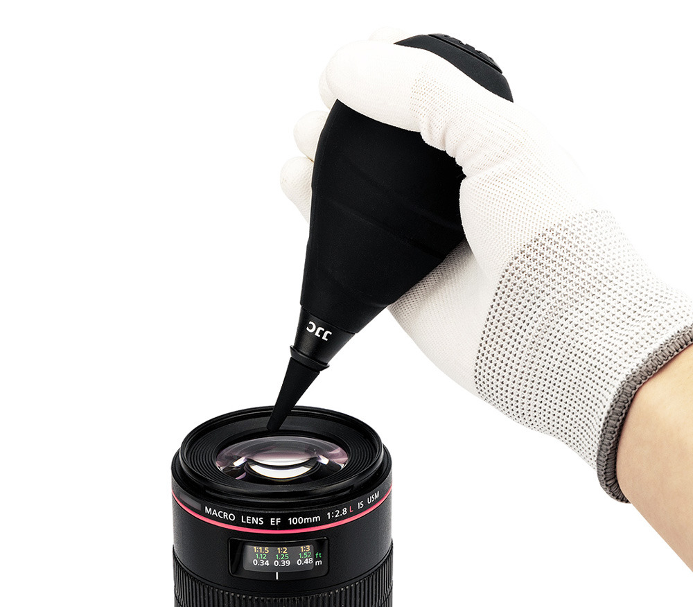 Воздушная груша JJC CL-ABR Black с силиконовым наконечником, черная