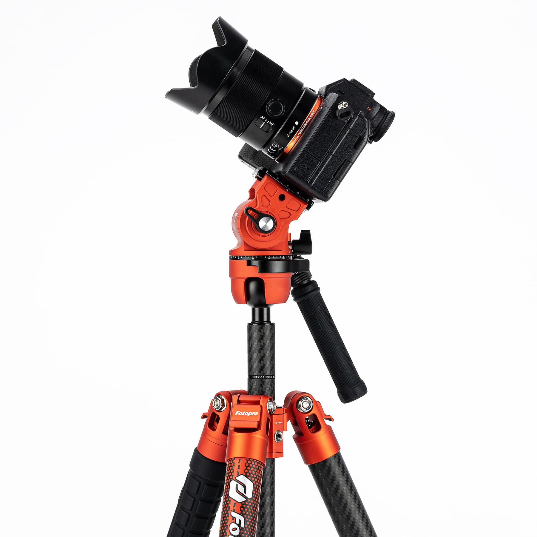 Штатив Fotopro X-Airfly Max Video, карбон, оранжевый