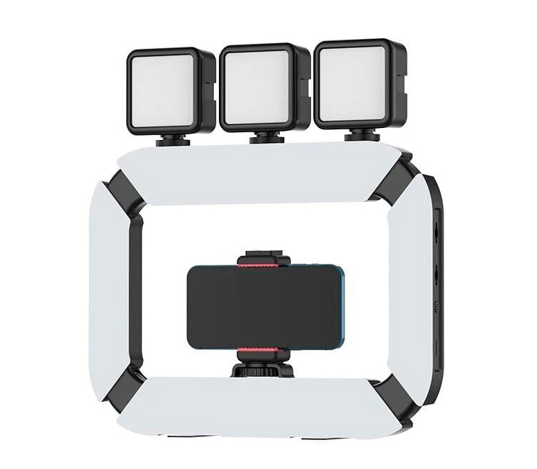 Осветитель кольцевой Ulanzi U200 Ring Light Video Rig, светодиодный, 2500K-8500K, 20 Вт