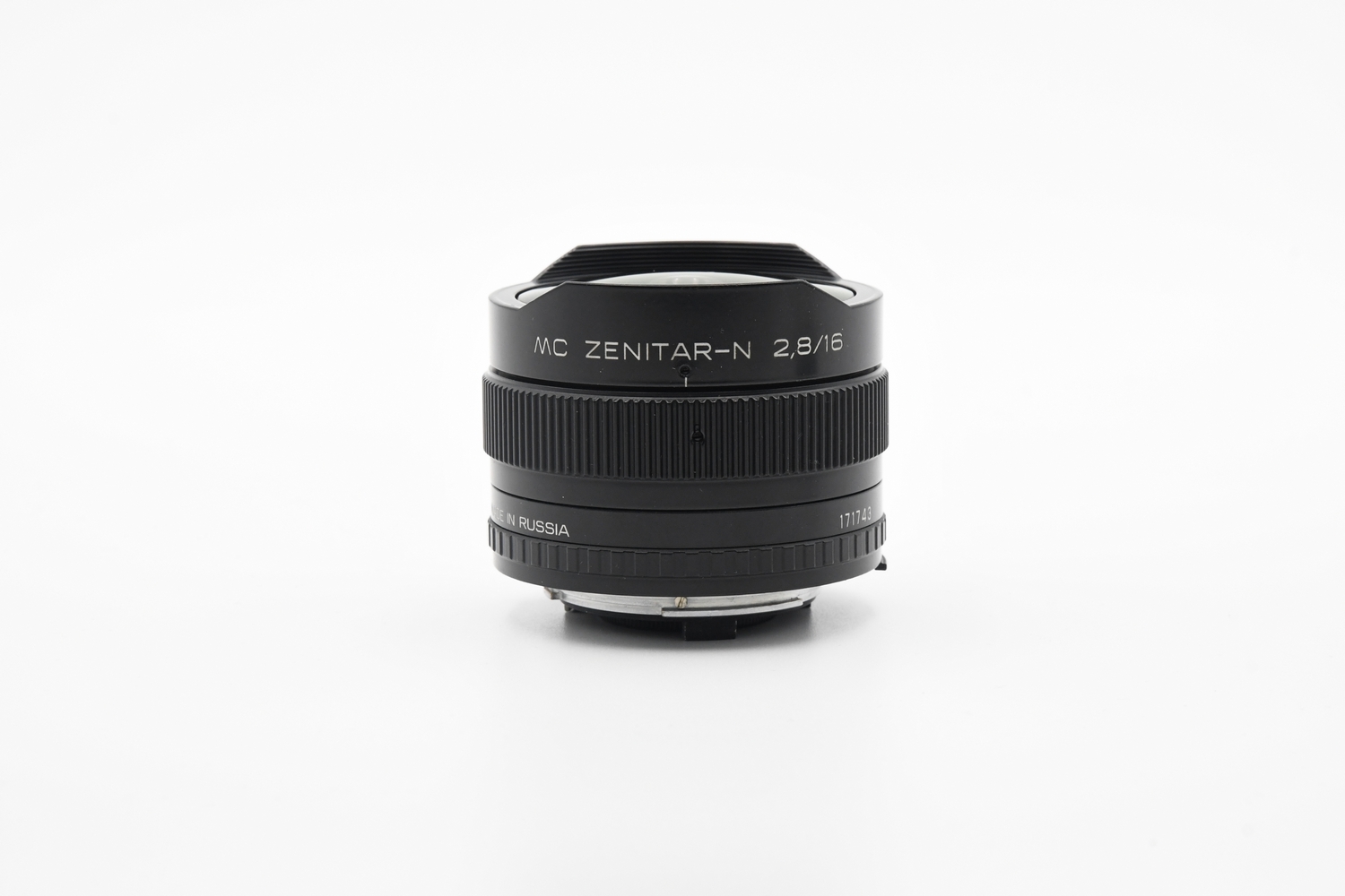 Объектив Зенит Zenitar-N 16mm f/2.8 Fish-Eye Nikon F (состояние 4) (б/у)