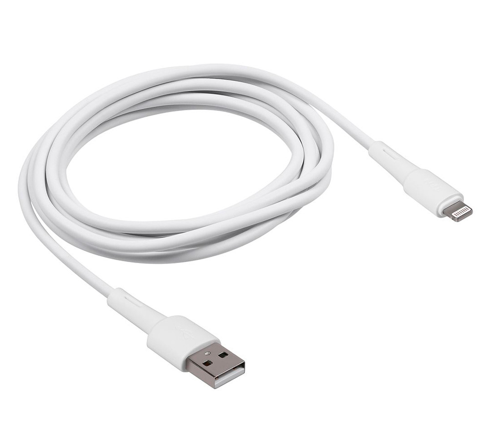 Кабель TFN USB-А / Lightning, ПВХ, 2 м, белый