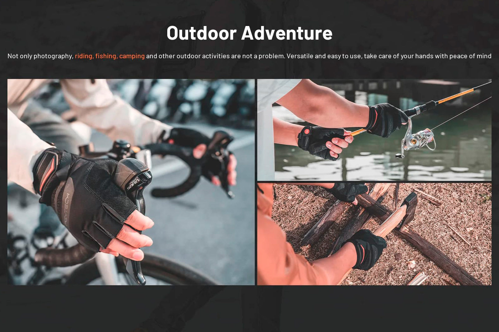 Перчатки фотографа PGYTECH Photography Gloves Fingerless, без пальцев, размер M