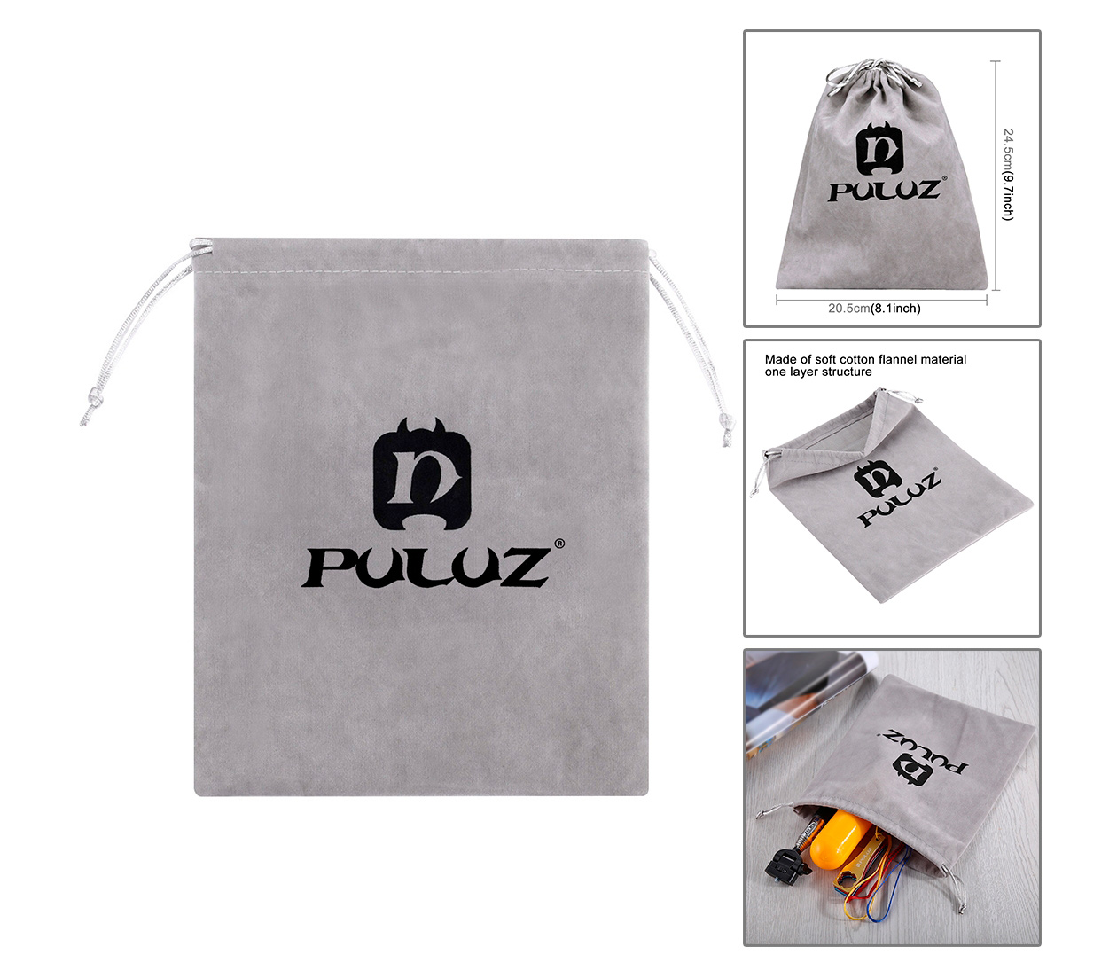 Комплект аксессуаров Puluz PKT31 Accessories Combo Kit 20 в 1, в кейсе