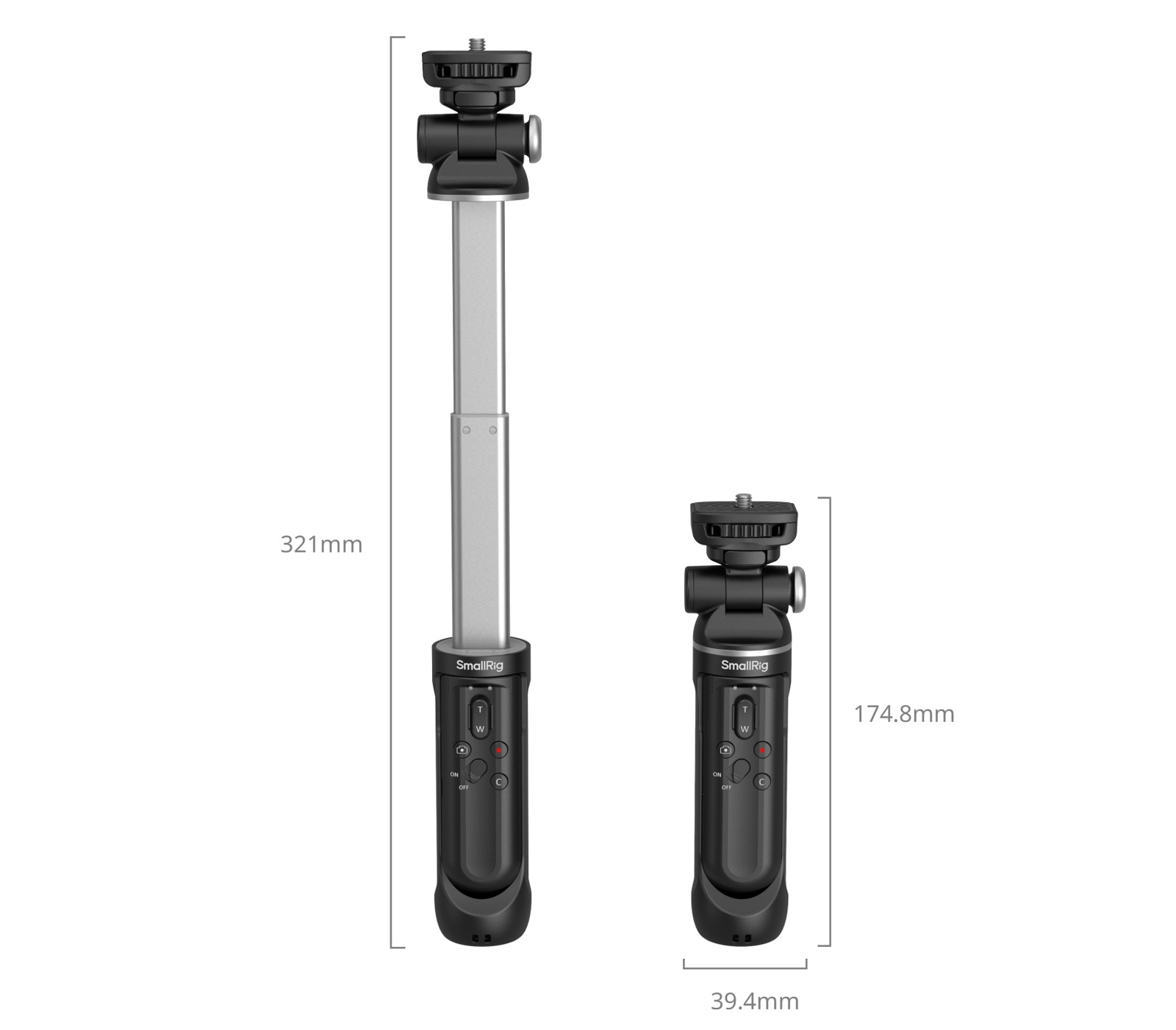 Штатив-монопод SmallRig 4551 с пультом ДУ для камер Canon, Nikon, Sony