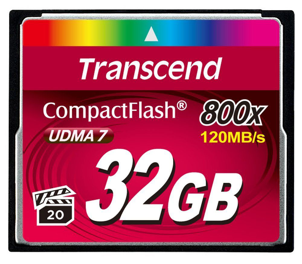 Карта памяти Transcend CompactFlash 32GB 800x, UDMA7 (TS32GCF800)